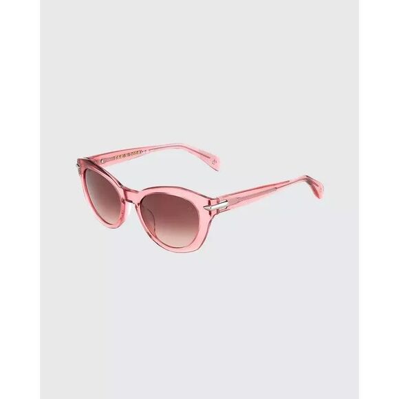 Rag & Bone Lily Cat Eye 100% UV Protection Pink Gradient 53mm Classy Feminine - Picture 2 of 12